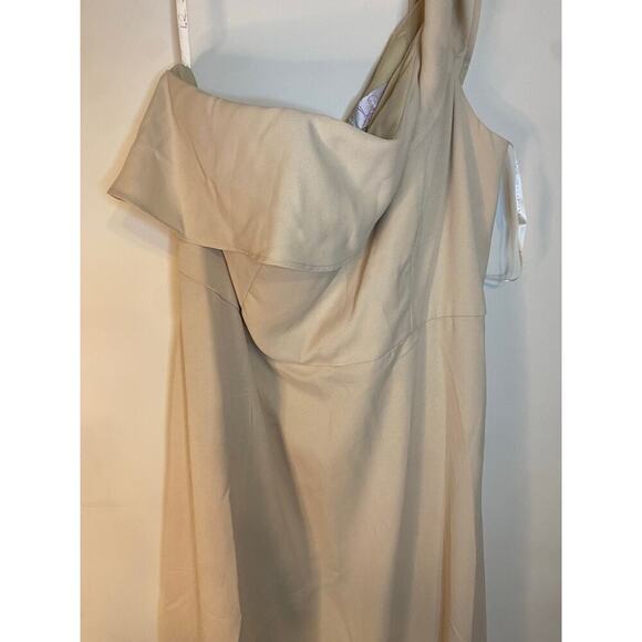 NWT Hailey Paige Occasions Cashmere Off Shoulder Formal Gown Dress Bridesmaid 22 - Picture 3 of 16